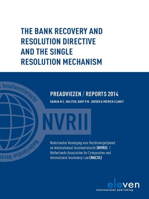 cover image of The Bank Recovery and Resolution Directive and the Single Resolution Mechanism